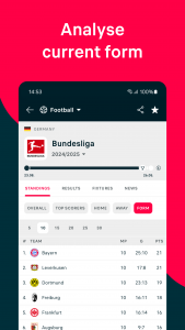 اسکرین شات برنامه Flashscore: Live Scores & News 5
