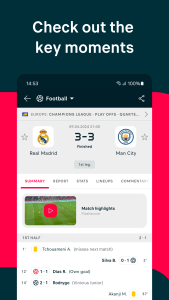 اسکرین شات 3 برنامه Flashscore: Live Scores & News