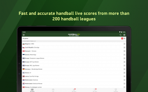 اسکرین شات برنامه Handball24 - live scores 6