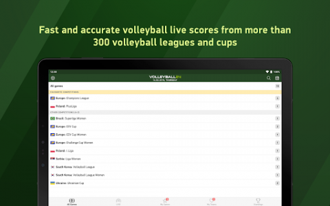 اسکرین شات برنامه Volleyball 24 - live scores 5