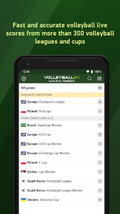 اسکرین شات برنامه Volleyball 24 - live scores 1