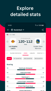 اسکرین شات 2 برنامه Flashscore: Scores & News