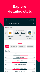 اسکرین شات 5 برنامه Flashscore: Scores & News