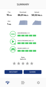 اسکرین شات 3 برنامه Speed Check Light 5G/4G/WiFi