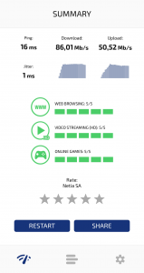 اسکرین شات 3 برنامه Speed Check Light 5G/4G/WiFi