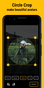 اسکرین شات 2 برنامه Crop My Pic: Crop Resize Image