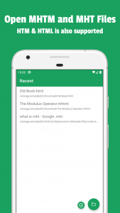 اسکرین شات 1 برنامه MHT & MHTML Viewer, Reader