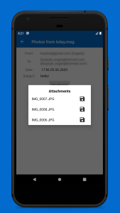 اسکرین شات 3 برنامه MSG EML File Viewer & Reader
