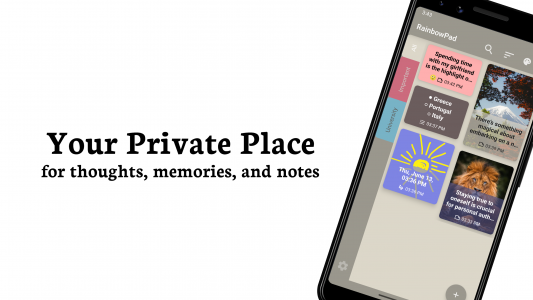 اسکرین شات 1 برنامه Color Note Diary - RainbowPad