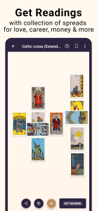 اسکرین شات 1 برنامه Tarot Divination - Cards Deck