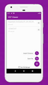 اسکرین شات 5 برنامه vCard File Reader: VCF Contact