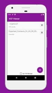 اسکرین شات برنامه vCard File Reader: VCF Contact 1