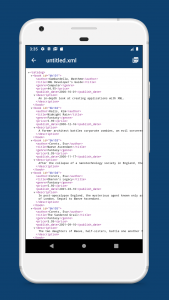 اسکرین شات 2 برنامه XML Viewer - Reader and Opener