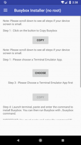 اسکرین شات برنامه EXA Busybox Installer(no root) 3