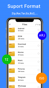 اسکرین شات برنامه Rar Extractor: zip Extractor 2