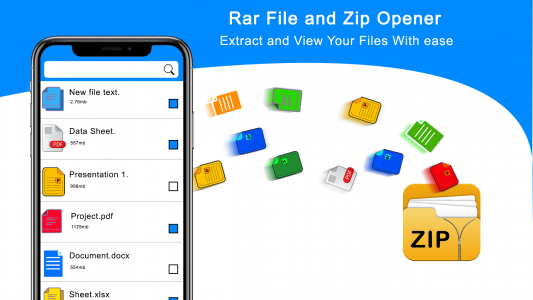 اسکرین شات برنامه Rar Extractor: zip Extractor 1