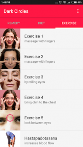 اسکرین شات برنامه Eye Care - Eye Exercises, Dark Circles, Eyebrows 3