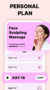 اسکرین شات 3 برنامه Face Yoga Exercises, Skin Care