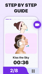 اسکرین شات 5 برنامه Face Yoga Exercises, Skin Care
