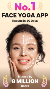 اسکرین شات 1 برنامه Face Yoga Exercises, Skin Care