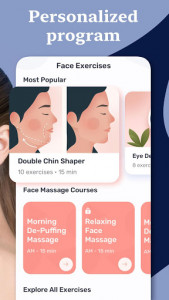 اسکرین شات برنامه Facetory: Face Yoga & Facial Exercises 2