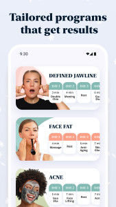 اسکرین شات 3 برنامه Luvly: Face Yoga & Exercise