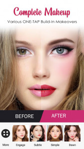 اسکرین شات برنامه Face Makeup Camera - Beauty Makeover Photo Editor 1