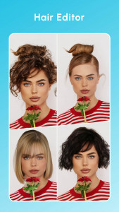 اسکرین شات برنامه FacePic Face Editor, Hair, Age 4