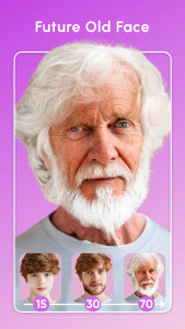 اسکرین شات برنامه FacePic Face Editor, Hair, Age 2