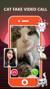 اسکرین شات 5 برنامه cat call you - fake video call