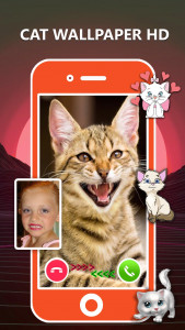 اسکرین شات 7 برنامه cat call you - fake video call