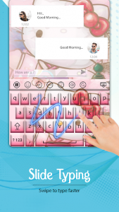 اسکرین شات برنامه Kitty Keyboard 5