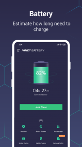 اسکرین شات برنامه Fancy Battery: Cleaner, Secure 1