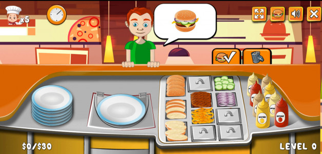 اسکرین شات بازی همبرگر فروشی بازی اشپزی 2