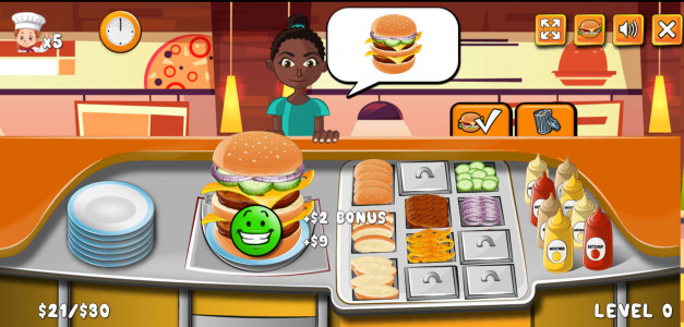اسکرین شات بازی همبرگر فروشی بازی اشپزی 4