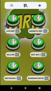 اسکرین شات برنامه Fart Sounds Prank Soundboard 1