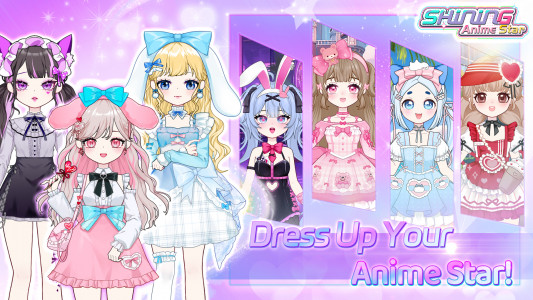 اسکرین شات بازی Dress Up! Shining Anime Star 1