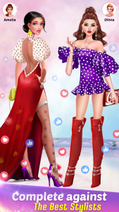 اسکرین شات برنامه Fashion Game: Makeup, Dress Up 2