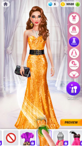 اسکرین شات برنامه Fashion Game: Makeup, Dress Up 1