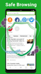 اسکرین شات 5 برنامه Web Browser - Fast & Private