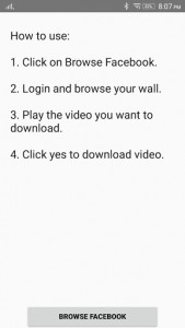 اسکرین شات برنامه Video Downloader for Facebook 1