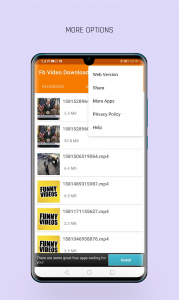 اسکرین شات 6 برنامه Video Downloader For Facebook