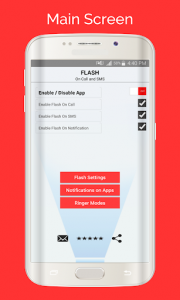 اسکرین شات برنامه Flash On Call and SMS 1