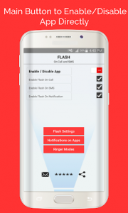 اسکرین شات برنامه Flash On Call and SMS 5