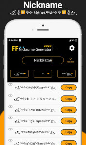 اسکرین شات برنامه Nickname Generator 2021 ⚡ Nicknames For Free F 7