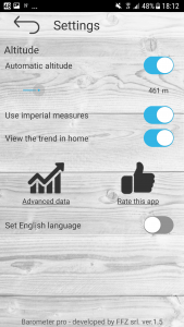 اسکرین شات 4 برنامه Professional barometer