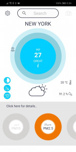 اسکرین شات 1 برنامه Air quality