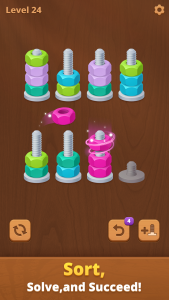 اسکرین شات 1 بازی Nut Sort Puzzle: Sorting Games
