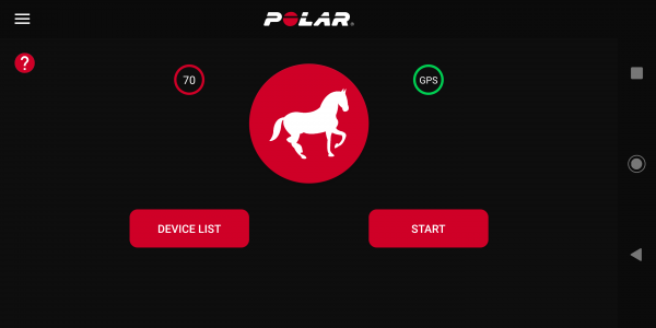 اسکرین شات برنامه Polar Equine App 1