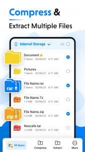 اسکرین شات برنامه File Archiver - Extract, Unzip 2
